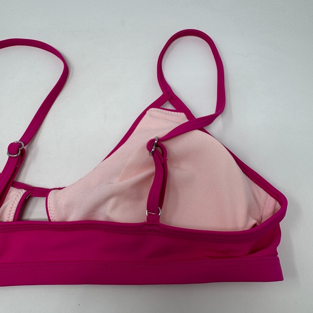 NWT Cupshe Bikini Top Swimsuit Beach Swim Pink Women's Size Medium - Picture 7 of 9